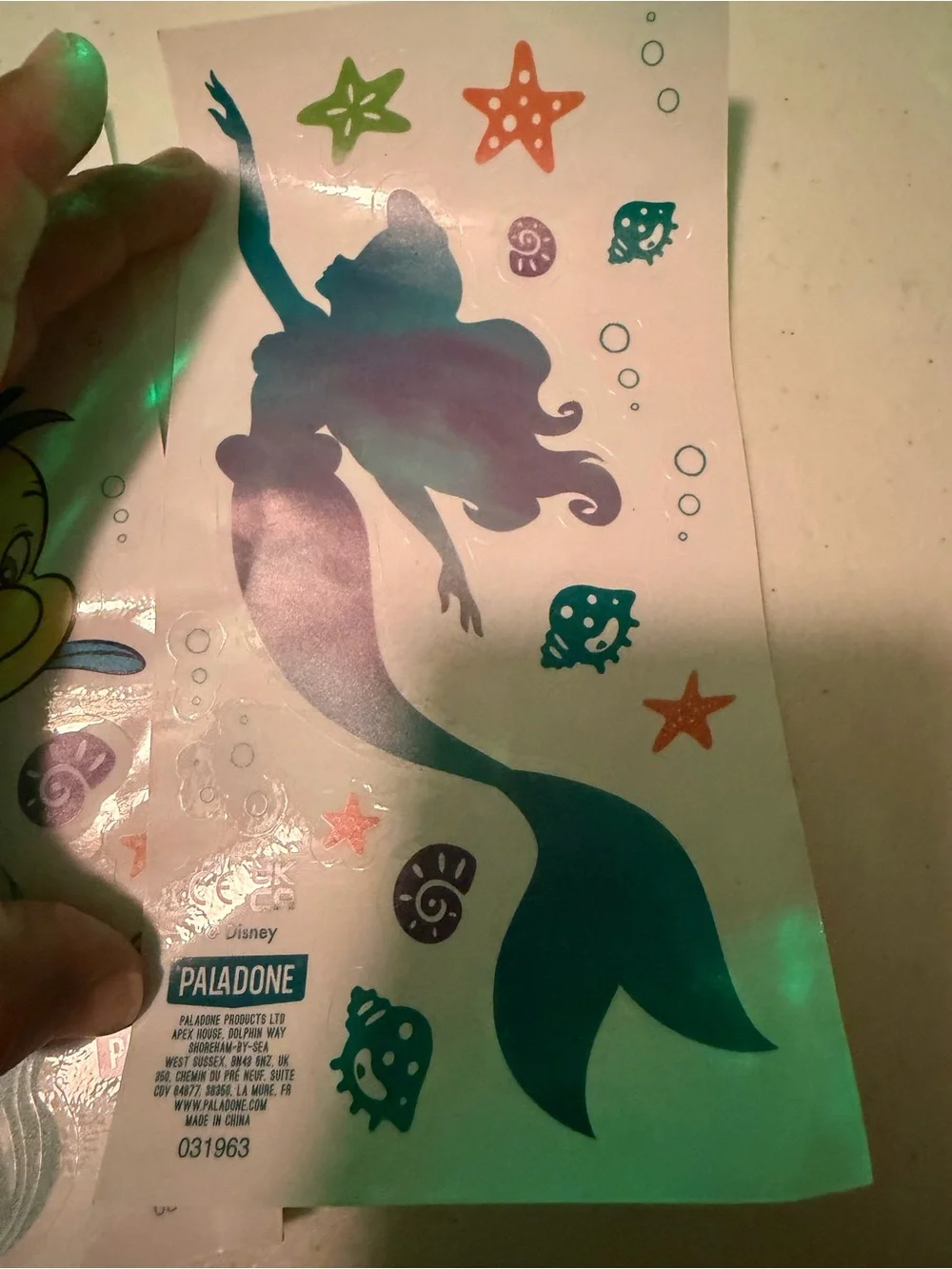 Disney Princess Little Mermaid Night Projection Lamp - Aqua Blue